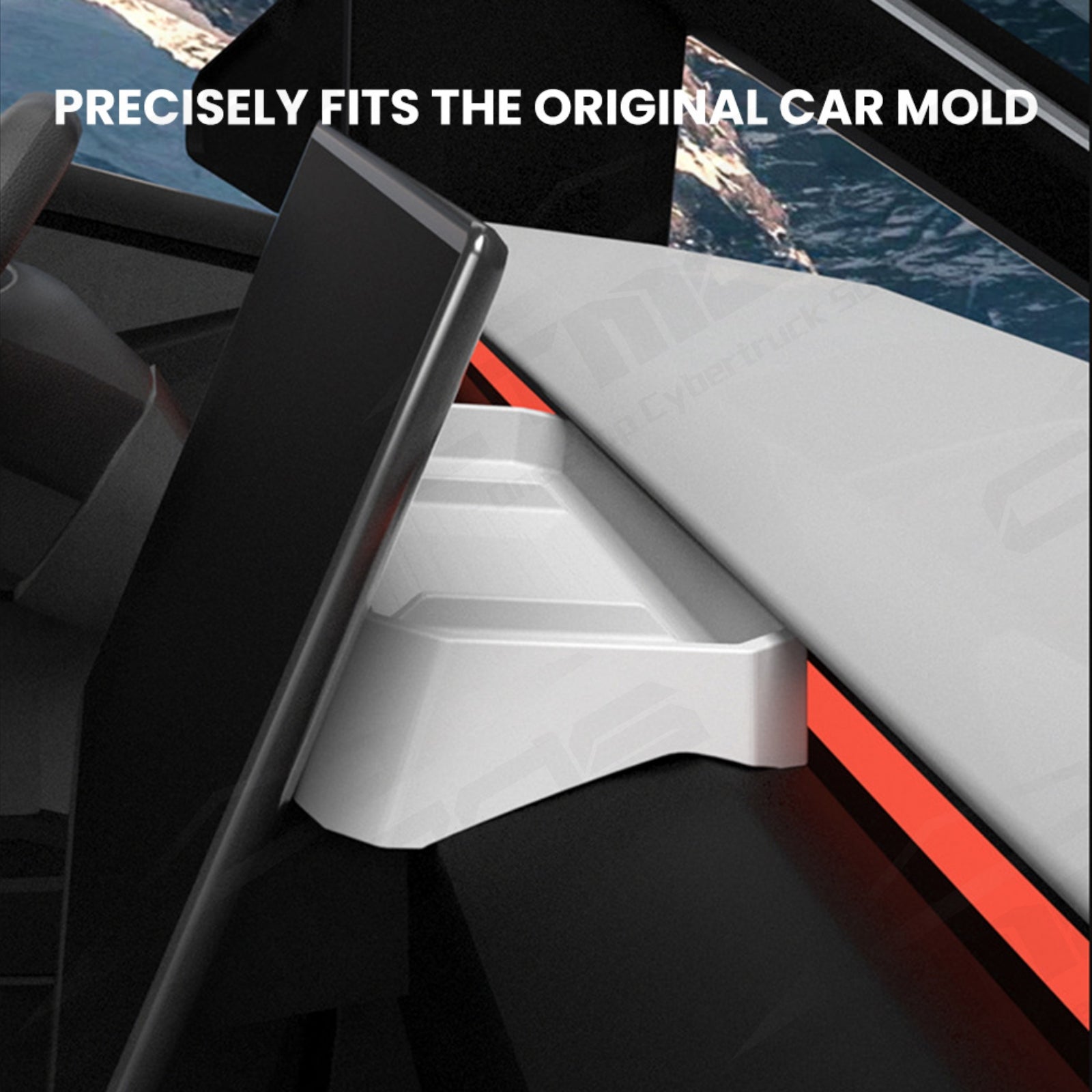 Custom Dash Box CTmods® Silicone Dashboard Storage Box For Tesla Cybertruck