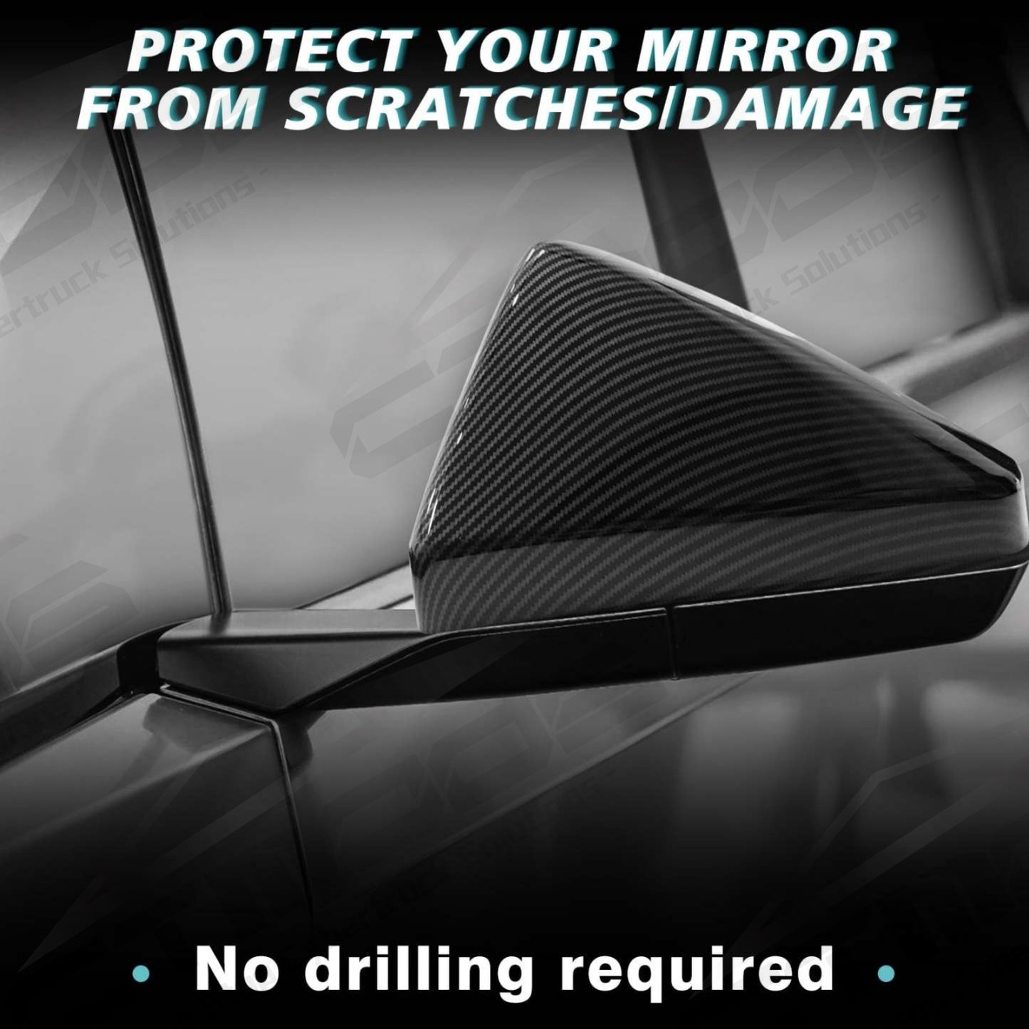 Side Mirror Covers for Cybertruck Accessories CTmods