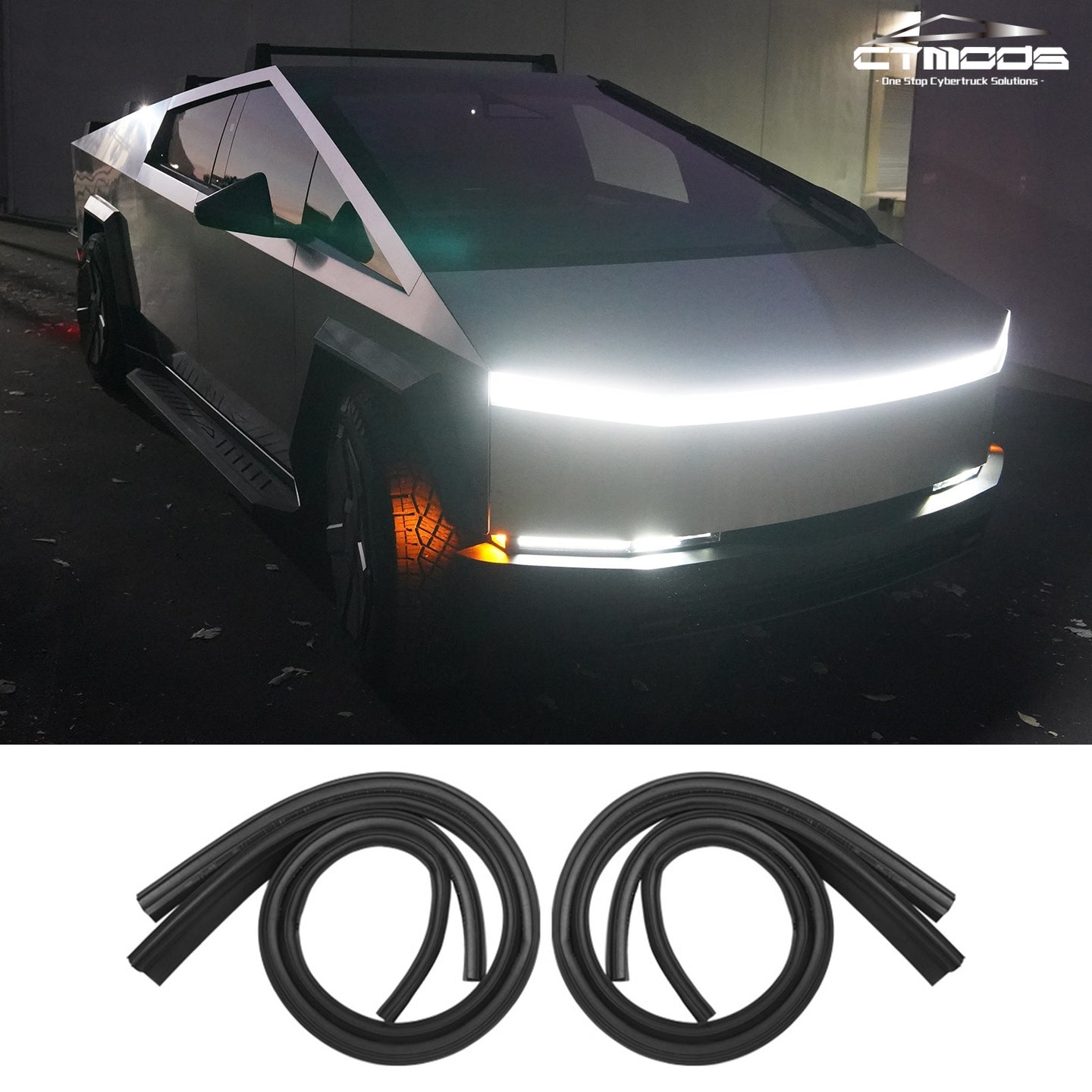 Cybertruck Car Door Seal Kit Soundproof Wind Noise Reduction CTmods®