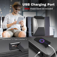 Tesstudio Cybervault Backpack 2.0 – Anti-Theft, USB Charging, Hard-Shell Travel Backpack