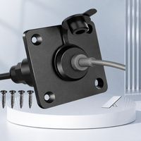 Starlink Mini aluminum cable pass-through panel with mounting screws and protective cap