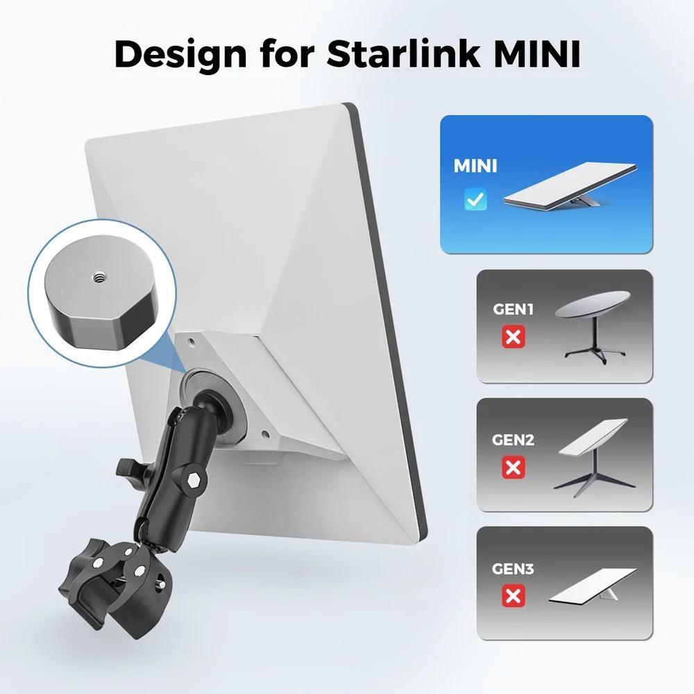 CTmods Starlink Mini Mount – 360 Degree Adjustable Angle for Optimal Signal