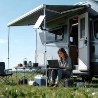 CTmods Mount Kit for Starlink Mini – Installed on Roof Rack Camping Setup