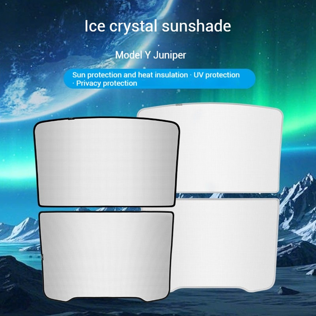 Crystal Mesh Sunshade For Tesla Model Y Juniper