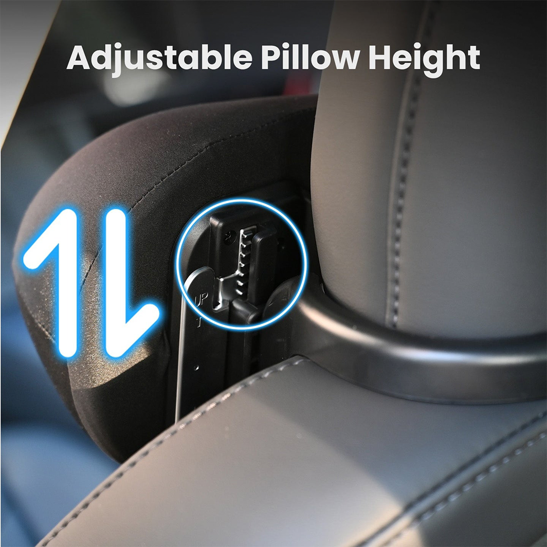 Almohada de cuello ajustable SPA, reposacabezas agradable para la piel para Tesla Model Y Juniper