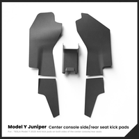 Rear Anti-kick Lower Pad Air Vent Guard Pedal Center Console Panel Protector (5Pcs) For Tesla Model Y Juniper