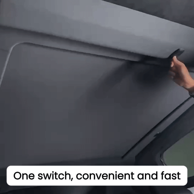 Voice-controlled Electric Sunshade Powered Glass Roof Sunshade For Tesla Cybertruck