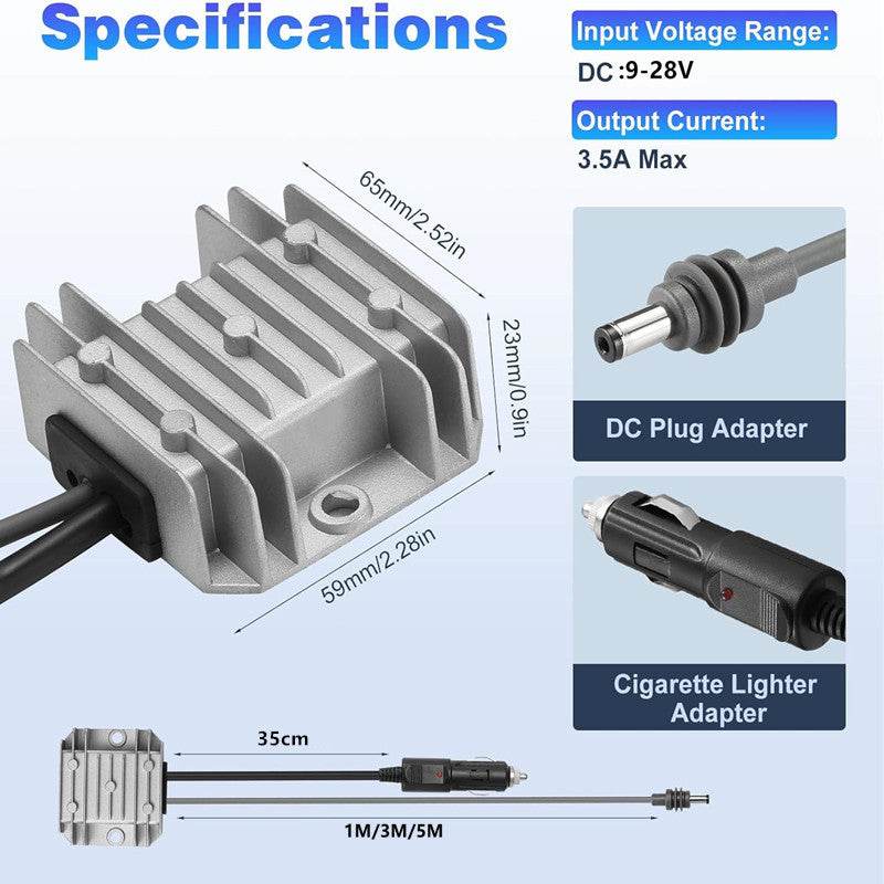 Starlink Mini 12V-to-30V 3.5A Car Socket Converter - 3M/5M