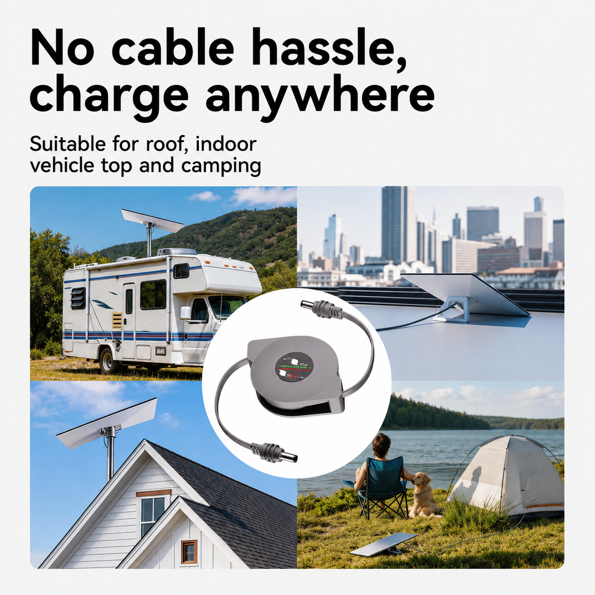 Starlink Mini Retractable DC Power Cable Reel - 12V-36V, 5A Max