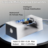 Starlink Mini 12V Car Adapter with Step Up Converter
