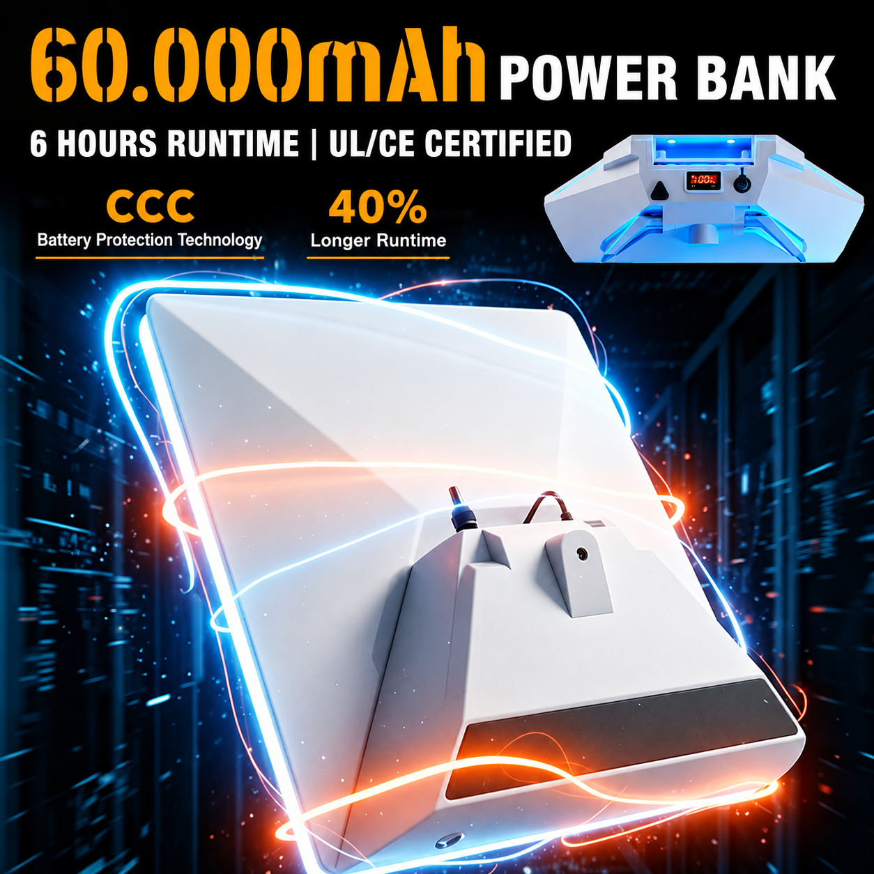 Starlink Mini Portable Battery Stand - 222Wh, Digital Display
