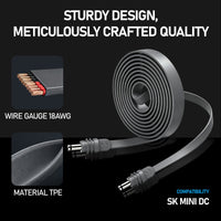 Starlink Mini IP67 Waterproof Flat DC-to-DC Power Cable - 20A Rated