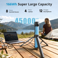 Starlink Mini Battery Tripod Mount, 45000mAh Adjustable Stand for Camping & RV