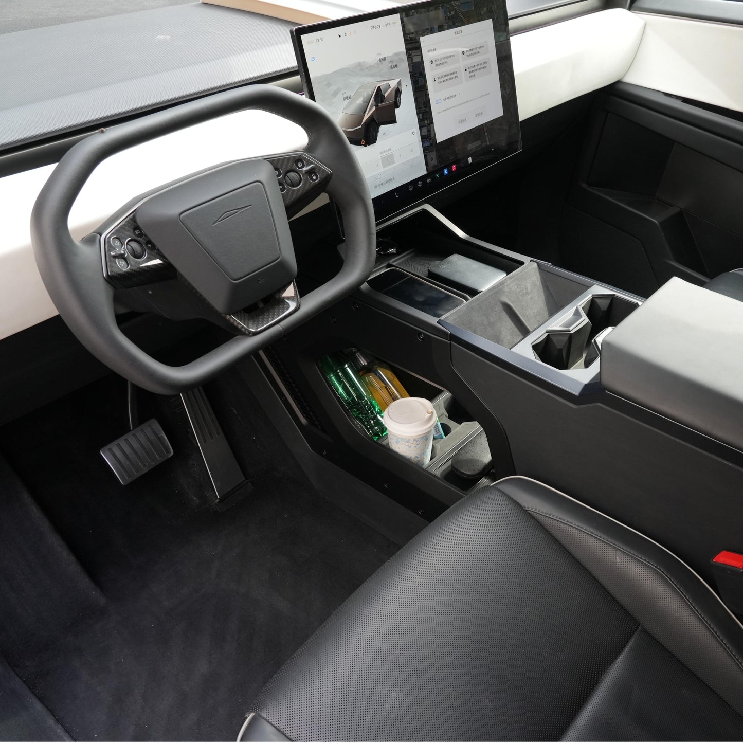 Aisle Central Storage Box For Tesla Cybertruck Lower Center Console