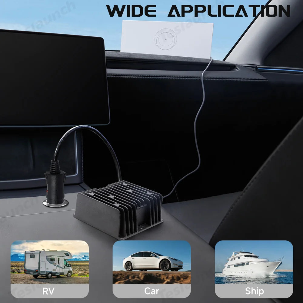 Car Charger 12V/24V to 57V Power Adapter with DC Plug for Starlink Gen 3