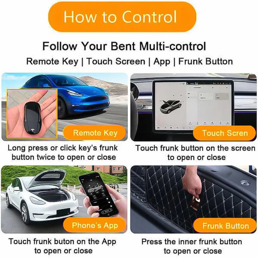 Electric Power Frunk Front Hood Lifting For Tesla Model S