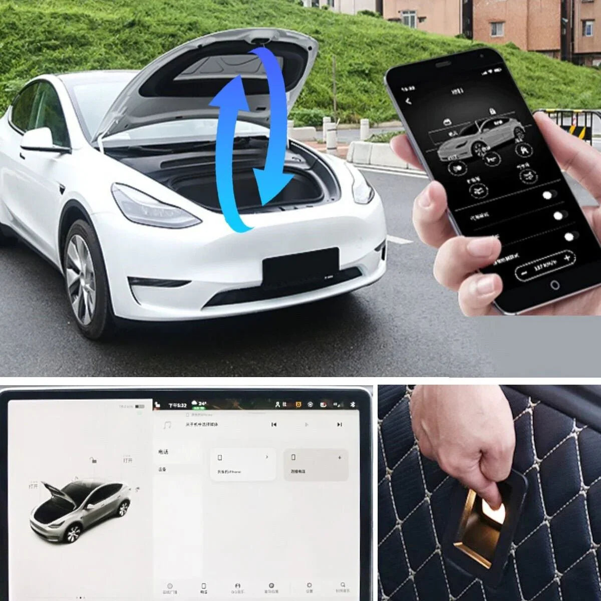 Electric Power Frunk Kit for Tesla Model Y & Model Y Juniper - CTmods