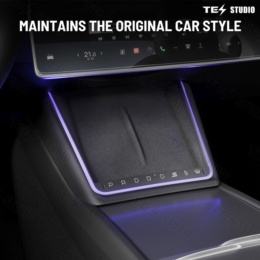 Wireless Charger With Ambient Light LED For Tesla Model 3 Highland /Model Y Juniper