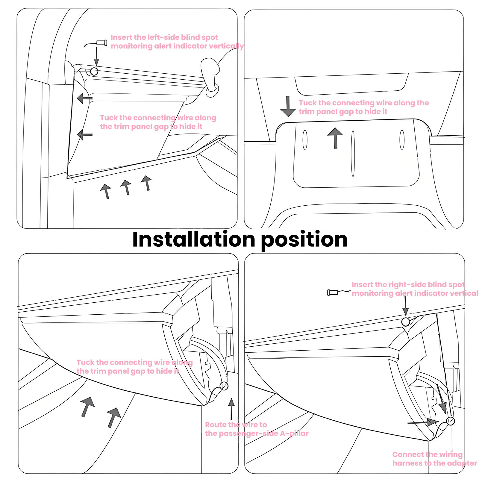 Model 3/Model Y Left and Right Blind Spot Monitoring Assist System - AMD (21+) CTmods® (Second Generation)
