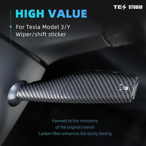 Modcl Y/3 Real Carbar Steering Lever Trim Cover with Gear Shift Cover Tesstudio