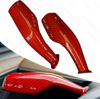 Model Y/3 Real Carbar Steering Lever Trim Cover with Gear Shift Cover Tesstudio