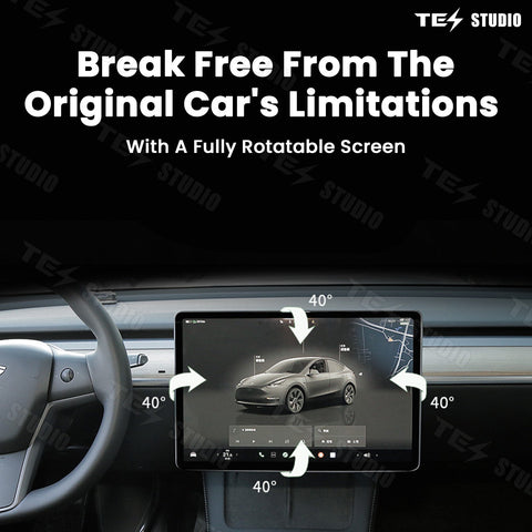 Swivel Mount Kit Center Screen Rotating Holder New Upgraded V2 & V3 Version For Tesla Model 3/Y/3 Highland Model Y Juniper