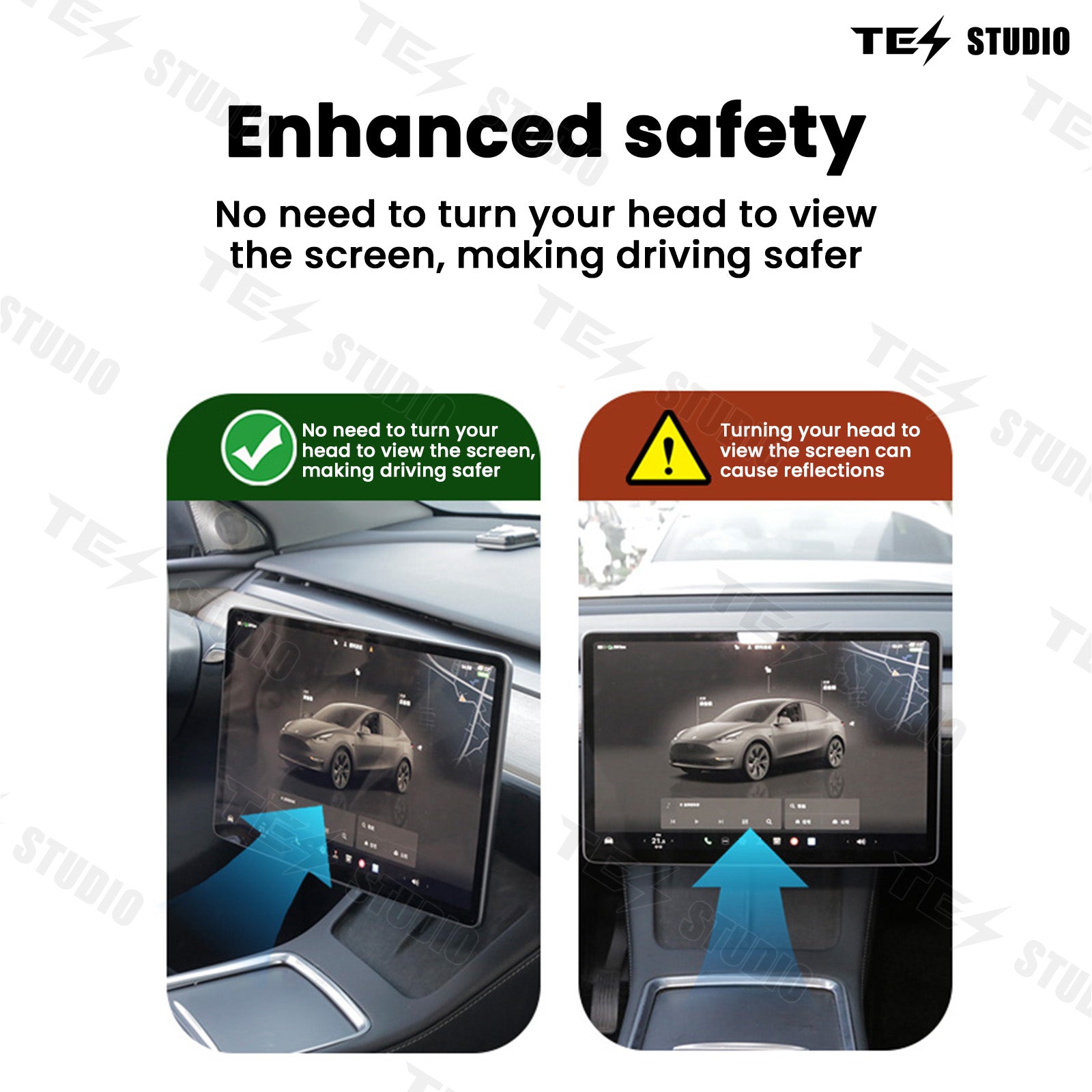 Swivel Mount Kit Center Screen Rotating Holder New Upgraded V2 & V3 Version For Tesla Model 3/Y/3 Highland Model Y Juniper