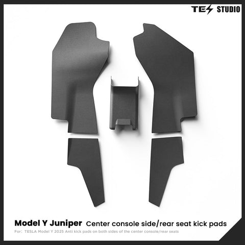 Rear Anti-kick Lower Pad Air Vent Guard Pedal Center Console Panel Protector (5Pcs) For Tesla Model Y Juniper