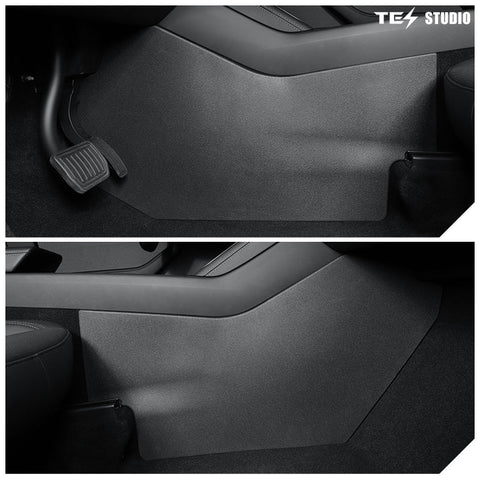 Rear Anti-kick Lower Pad Air Vent Guard Pedal Center Console Panel Protector (5Pcs) For Tesla Model Y Juniper