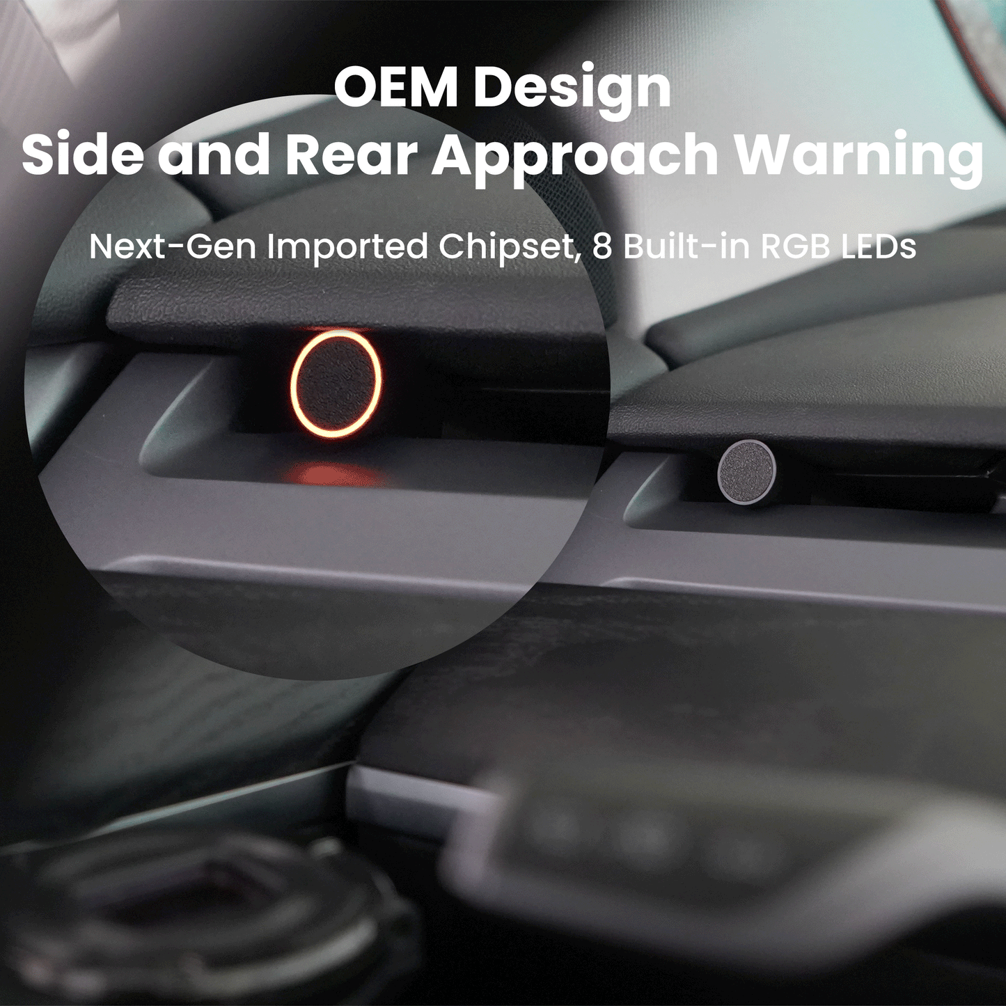 CTmods® Left and Right Blind Spot Monitoring Assist System (Second Generation) For Model 3 / Model Y (AMD, 2021+)