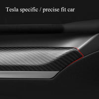 CTmods® Real Carbon Fiber Dashboard & Front Door Trim Kit For Model 3 / Y (2017–2024)