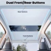 Tesla Model Y Juniper Electric Voice-Controlled Power Sunshade (2025+) - With Ambient Light