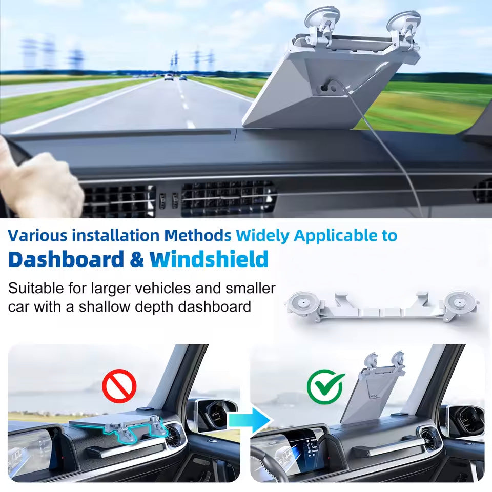 Starlink Mini Mount with Powerful Suction - Lightweight Flexible Installation on SUVs Vans RVs