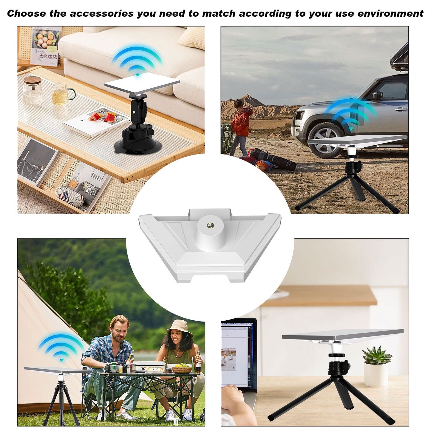 Starlink Mini Mount for 1/4"~20 Threaded Common Size Tripod Mounting