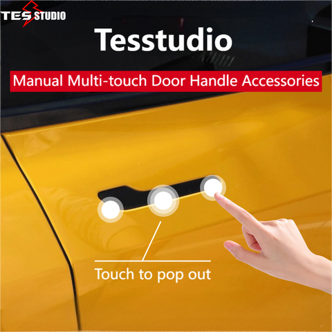 Manual Touch Wireless Door Handle Accessories for Tesla Model Y /Model 3