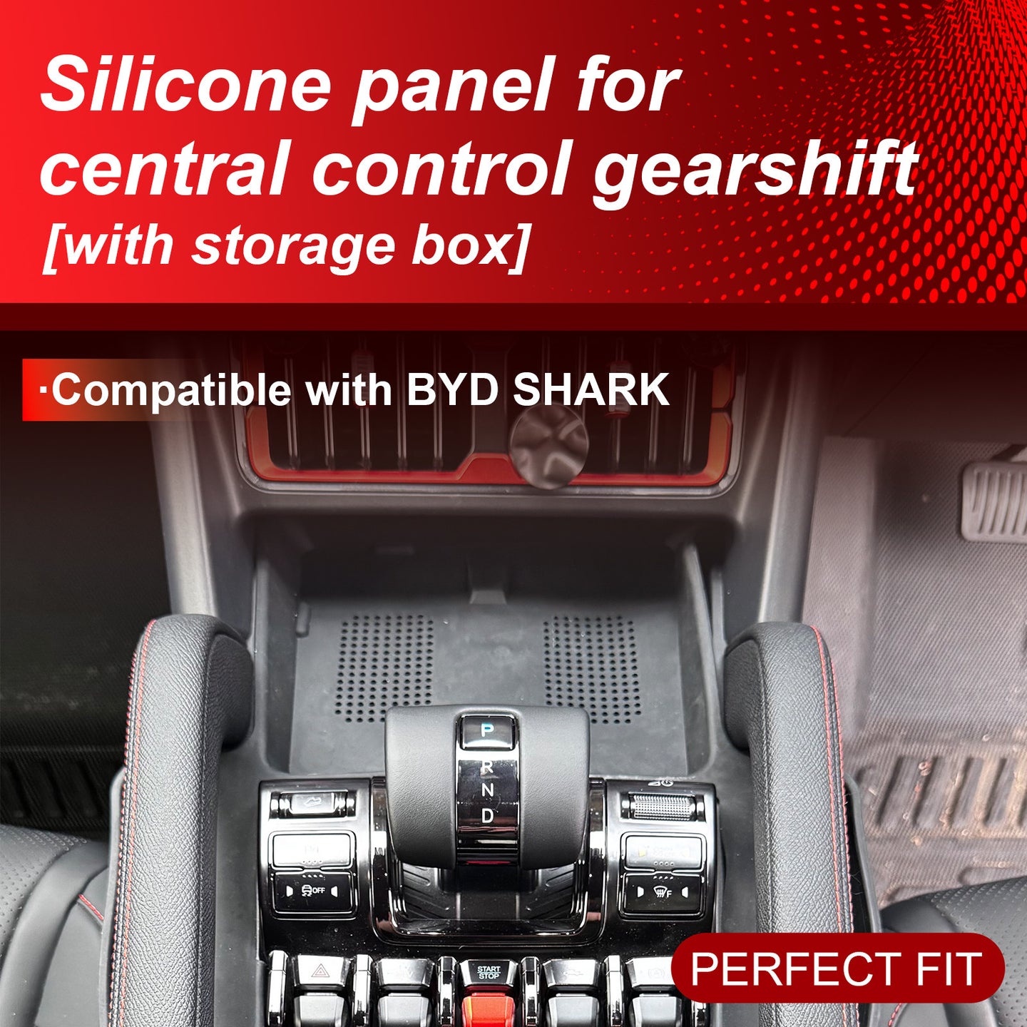 BYD SHARK 6 Center Console Silicone Liner | Non-Slip Storage Mat – CTmods