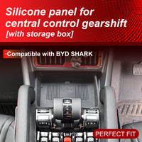 BYD SHARK 6 Center Console Silicone Liner - Non-Slip Storage Box Mat Interior Protection Pad