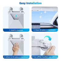 Starlink Mini Mount with Powerful Suction - Lightweight Flexible Installation on SUVs Vans RVs