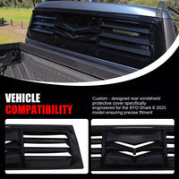 BYD Shark 6 Embellecedor oscurecedor de ventana trasera - Accesorios de modificación exterior de la camioneta Black Warrior
