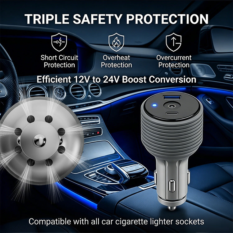 Starlink Mini 12V/24V Car Charger - 30V 3.5A, USB-A/C