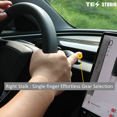 Turn Signal & Gear Shift Stalk With Mini Display For Tesla Model 3 Highland / Y Juniper