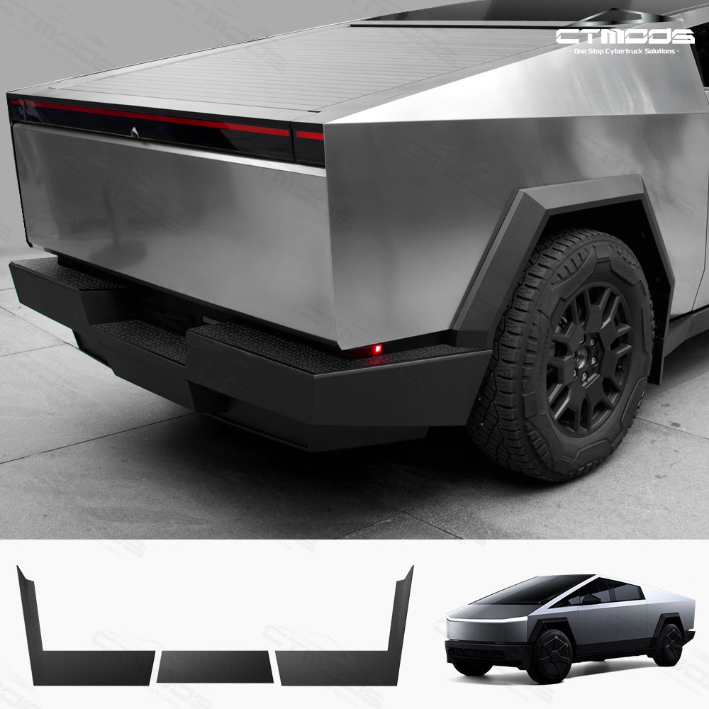 Rear Bumper Protector Stainless SteelTPE Material Cybertruck Accessories CTmods