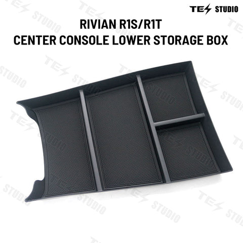 Rivian R1S/R1T Center Console Organizer Tray Lower Storage Box  2022+ Tesstudio