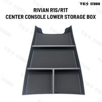 Rivian R1S/R1T Bandeja organizadora de consola central Caja de almacenamiento inferior 2022+ Tesstudio