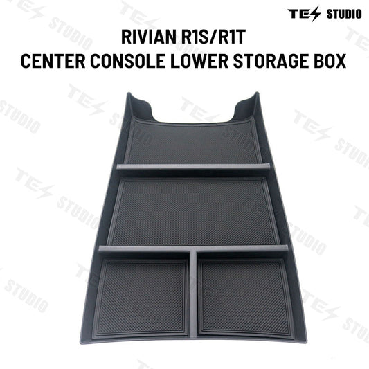 Rivian R1S/R1T Center Console Organizer Tray Lower Storage Box  2022+ Tesstudio