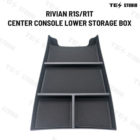 Rivian R1S/R1T Center Console Organizer Tray Lower Storage Box  2022+ Tesstudio