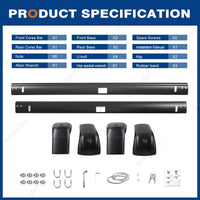 Rivian R1T Accessories Lockable Racks Roof Truck Pickup Bed Heavy Roof Rails Crossbars Rooftop Cargo Carrier Luggage Tesstudio®