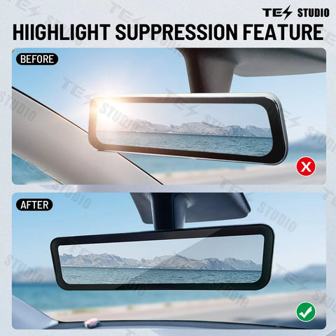 S92 Stream Media Rearview Mirror Dual Way Video Recorder with WiFi For Tesla Model Y Juniper