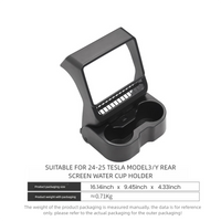 Rear Screen Cup Holder 3 in 1 for Model 3 Highland/ Model Y Juniper