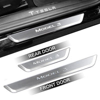 Tesstudio Tesla Model 3/Y LED illuminated Welcome Pedal Door Sill Protector